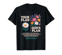 Isaiah 55 8 9 Bible Verse God Plan Christ Religious Floral Value Graphic T-Shirt