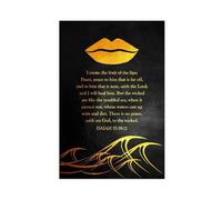 Isaiah 57 19 21 Canvas Poster Wall Art Decor Print Picture Paintings for Living Room Bedroom Decoration 12x18inch(30x45cm)