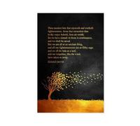 Isaiah 64 5 6 Canvas Poster Wall Art Decor Print Picture Paintings for Living Room Bedroom Decoration 12x18inch(30x45cm)