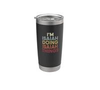 Isaiah Name Isaiah Personalized Name First Given Stainless Steel Insulated Tumbler