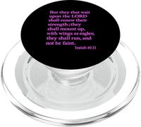 Isaiah Wait Upon The Lord Shall Renew Their Strength Prayer PopSockets PopGrip for MagSafe