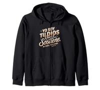 Isaías 41:13 Spanish Bible verse - “Yo Soy Tu Dios No Temas” Zip Hoodie