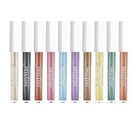 ISAKEN 10 Colors Liquid Glitter Eyeshadow Long Lasting, Does Not Smudge or Fade, Waterproof and Sweatproof Liquid Eyeshadow Diamond Glitter Eyeshadow for Wedding Party