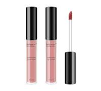 ISAKEN 2 Pieces Lip Gloss Liquid Lipstick Long Lasting Non-Stick Liquid Lipstick Plumping Lip Gloss, Long Lasting Formula That Does Not Dry, Smudge Resistant, No Transfer