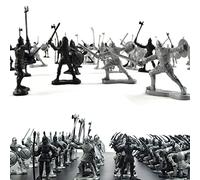 ISAKEN Army Toy Set, Medieval Military Soldiers Model, Ancient Soldier Figures Toy, Plastic Toy Soldiers for Kids Boys Girls