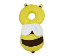 ISAKEN Baby Head Protection Pad, Adjustable Safety Pad Infant Head Protector, Cute Bee Pad Backpack Anti-Fall Protection Cushion for Baby Toddler Walkers