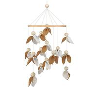 ISAKEN Baby Mobile Cot Mobile Baby Wind Chime Hanging Bed Bells Wind Chimes Cot Hang Decoration Crib Mobile with Wool Balls Mobile Nursery Decor Toys for Home Ceiling Nursery Decoration