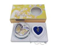 ISAKEN Cage Cultured Pearl Oyster Necklace Set, Heart Cage Locket Wish Pearl Stainless Steel Necklace for Women Girl, 18 Silver