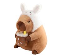 ISAKEN Capybara Plush Toy Stuffed Animal Capybara Simulation Animal Plush Capybara Soft Toy Realistic Animals Stuffed Animal Doll for Children and Friends, Adults