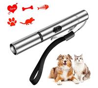 ISAKEN Cat Chaser Toys LED Light Pointer Pen, USB Rechargeable Interactive Cat Toy with 5 Patterns, Cats Tracker Wand Cat Red Dot Toy Training Exercise Tool for Indoor Cats Kitten