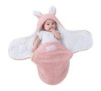 ISAKEN Children's Winter Sleeping Bag, Hooded Roll-up Sleeping Bag Plush Roll-up Blankets, Swaddle Fleece Blanket Sleeping Bag Sleeping Bag for Babies and Girls