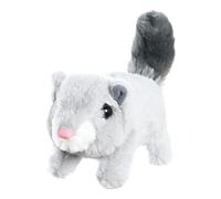 ISAKEN Interactive Toys Squirrel Walking and Barking Toy Interactive Plush Animals Interactive Plush Squirrel Birthday Gift for Children Girls