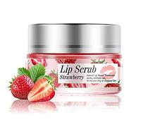 ISAKEN Lip Scrub Moisturizing Strawberry Sleep Lip Mask, Overnight Hydrating Lip Balm Lip Treatment Exfoliating Repairs Dry Chapped Peeling Cracked Lips for Lip Care (Strawberry)