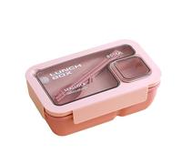 ISAKEN Lunch Box 1200ml Lunch Box with 2 Compartments and Cutlery BPA Free Lunch Box Airtight Bento Box Safe for Children and Adults Lunch Container for Microwave and Dishwasher