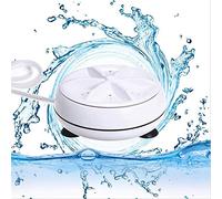 ISAKEN Mini Portable Washing Machine, Automatic Ultrasonic Turbines Rotating Washer USB Powered Convenient Laundry for Travel Home Business Trip