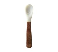ISAKEN Mother of Pearl Caviar Spoon with Handle Dessert Spoon Fruit Spoon Ice Cream Spoon Soup Spoon Jam Spoon for Home, Restaurant, Hotel