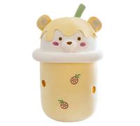 ISAKEN Plush Bubble Tea Soft Plush Boba Tea Plush Toy Kawaii Milk Tea Cup Stuffed Animal Birthday Gift for Kids Girls Boys Friends Fans