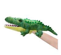 ISAKEN Realistic Crocodile Plush Puppet Hand Puppet for Storytelling, Teaching, Kindergarten