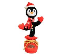 ISAKEN Singing Christmas Toys Dancing Plush Singing Toys, Santa Claus Plush Christmas Toy, Christmas Decoration Interactive Battery Operated Santa Claus Toys for Kids