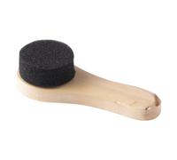 ISAKEN Sponge Shoe Brush with Handle Leather Shoe Brush Small Wooden Shoe Cleaning Brush for Sofas, Car Interiors, Boots