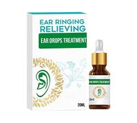 ISAKEN Tinnitus Ear Drops, Organic Ear Ringing Relieving Ear Drops, Relieves Ear Aches, Ear Drying Drops Ear Infection Treatment Ear Health Care for Adults Kids Swimmer 20ML