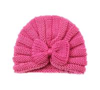 ISAKEN Toddler Winter Hat Newborn Knit Hat Cute Bow Warm Hat Baby Beanie Cotton Baby Hat for Girls Boys 0-24 Months