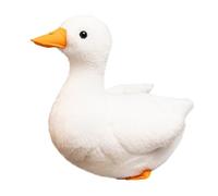 ISAKEN White Duck Plush Doll, Soft Plush Duck Kawaii Stuffed Animal Small Rag Doll Toys Animal Duck Doll for Christmas Birthday Halloween