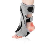 Isamaitzco Plantar Fasciitis Night Splint, Night Splint Plantar Fasciitis for Women And Men, Upgrade Adjustable Splint Not Affect Sleep for Achilles Tendinitis Flat Arch Foot Drop (Gray)