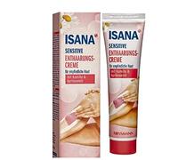 Isana Hair Removal Cream Sensitive 100 ML for Sensitive Skin, with Chamomile & Aprikosenöl