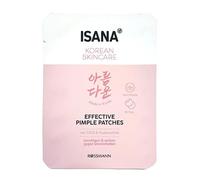 ISANA Korean Skincare Effective Pimple Patches, Pack of 30 - Hydrocolloid Pimple Patches with CICA & Salicylic Acid - Against Impurities & for Irritated Skin - Made in Korea