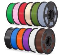 iSANMATE 12 Pack ASA Filament 1.75mm, Premium Anti-UV Weather Resistant 3D Printer Filament for Outdoor, ASA 1KG/Spool 3D Printing Filament, Dimensional Accuracy +/- 0.02mm