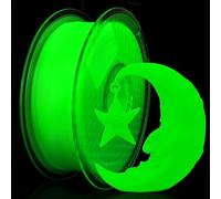 iSANMATE 3D Printer Filament, PLA Filament Glow in The Dark Green, 1.75mm Dimensional Accuracy +/- 0.03 mm, 1KG/Spool