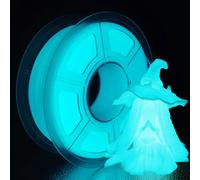 iSANMATE Glow in The Dark Filament 1.75 PLA, Glow 3D Printer Filament, Fluorescent Blue Green PLA Filament, Dimensional Accuracy +/- 0.02 mm