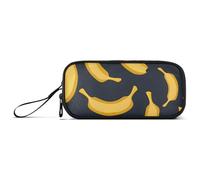 ISAOA Banana Fruit Seamless Big Capacity Pencil Case 3 Compartments Pencil Pouch Portable Large Storage Pencil Box Pencil Bag for Teen Boys Girls Adults Students