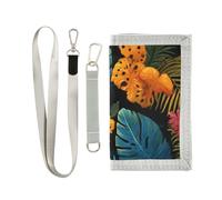 ISAOA Beautiful Turtle Back Leaf Pattern Kids Wallets for Boys Girls, Toddler Trifold Wallet with Zippered Coin Pocket and Card Holders, Novelty Wallet for Childrens Birthday Gifts