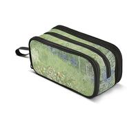 ISAOA Big Capacity Pencil Cases Van Gogh Daubigny's Garden Pouch Bag Large Pen Bag Stationery Bag for Girls Boys Adults Student