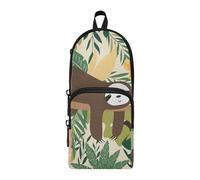 ISAOA Big Capacity Pencil Cases with Multi Pockets Cute Lazy Sleep Sloth Bear Animal Pouch Bag School Office Teen Girls Boys