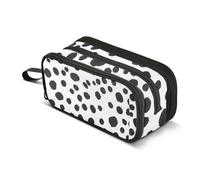 ISAOA Big Capacity Pencil CasesAbstract Black Spot Pencil Pouch Bag Large Pen Bag Stationery Bag for Girls Boys Adults Student