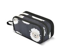 ISAOA Big Capacity Pencil CasesCute Sheep Head Pattern Pencil Pouch Bag Large Pen Bag Stationery Bag for Girls Boys Adults Student