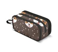 ISAOA Big Capacity Pencil CasesDog Head Pattern Pencil Pouch Bag Large Pen Bag Stationery Bag for Girls Boys Adults Student