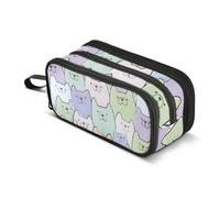 ISAOA Big Capacity Pencil CasesDog Head Pattern Pencil Pouch Bag Large Pen Bag Stationery Bag for Girls Boys Adults Student