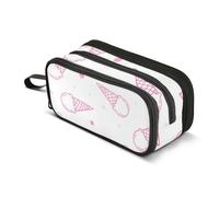 ISAOA Big Capacity Pencil CasesIce Cream Spot Pencil Pouch Bag Large Pen Bag Stationery Bag for Girls Boys Adults Student