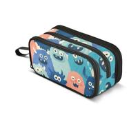 ISAOA Big Capacity Pencil CasesMonster Head Pattern Pencil Pouch Bag Large Pen Bag Stationery Bag for Girls Boys Adults Student