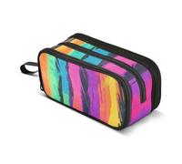 ISAOA Big Capacity Pencil CasesTie Dye and Rainbow Colored Patterns Create A Vibrant Pencil Pouch Organizer for Teen Girls Boy School&College Sup