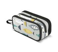 ISAOA Big Capacity Pencil CasesVarious Fish Pattern Pencil Pouch Bag Large Pen Bag Stationery Bag for Girls Boys Adults Student