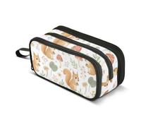 ISAOA Big Capacity Pencil CasesWatercolor Lovely Little Squirrel Pencil Pouch Bag Large Pen Bag Stationery Bag for Girls Boys Adults Student