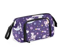 ISAOA Big Capacity Pouch Bag Large Storage Pencil Case Unicorn Rainbow Donut Pen Bag with Zipper Office College Stationery Organizer,School Supplies for Teen Girls Boys and Adults