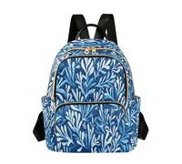ISAOA Blue Seaweed Lightweight Multi-Pocket Quilted Rucksack
