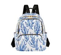 ISAOA Blue Seaweed White Lightweight Quilted Rucksack