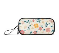 ISAOA Cartoon Color Art Flower Big Capacity Pencil Case 3 Compartments Pencil Pouch Portable Large Storage Pencil Box Pencil Bag for Teen Boys Girls Adults Students